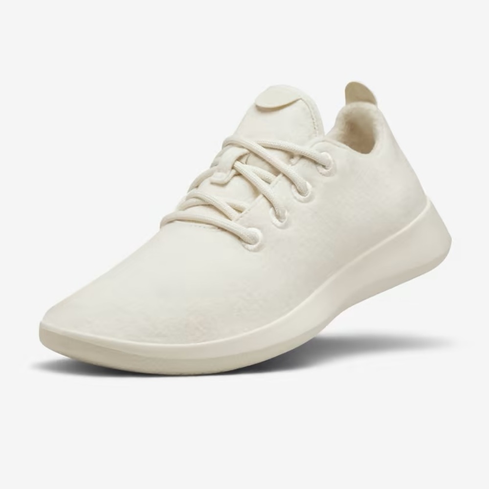 ALLBIRDS Merino Wool Runners in Natural White, Size 7